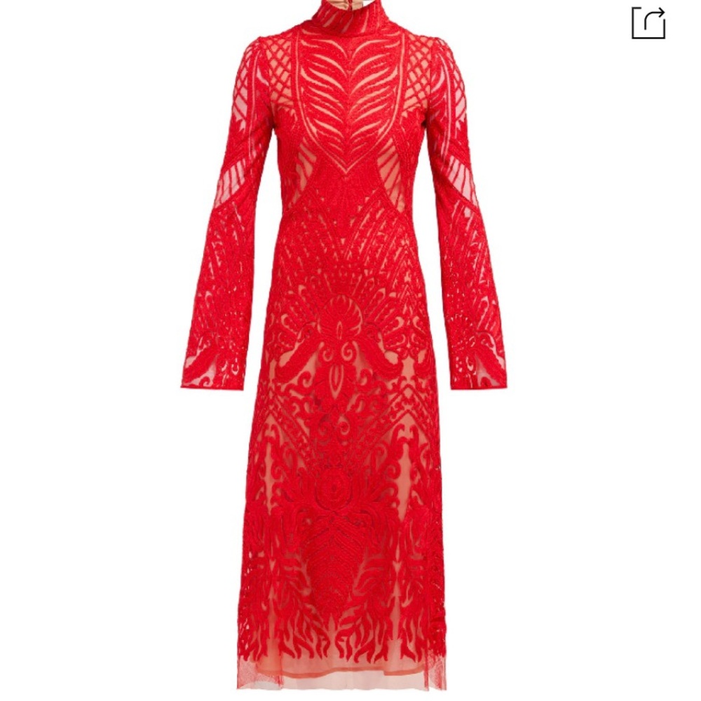 Galvan London Oasis high-neck Dress